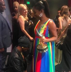 Tiffany Haddish & Katt Williams at the 70th Primetime Emmy Awards in Los Angeles, Sept. 17. (Credit: Tiffany Haddish/Instagram)