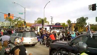 Nipsey Hussle Funeral Procession (Credit: YouTube)