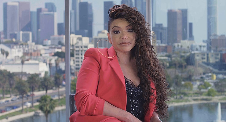 Tisha Campbell on TV One's Uncensored. (Credit: TV One)