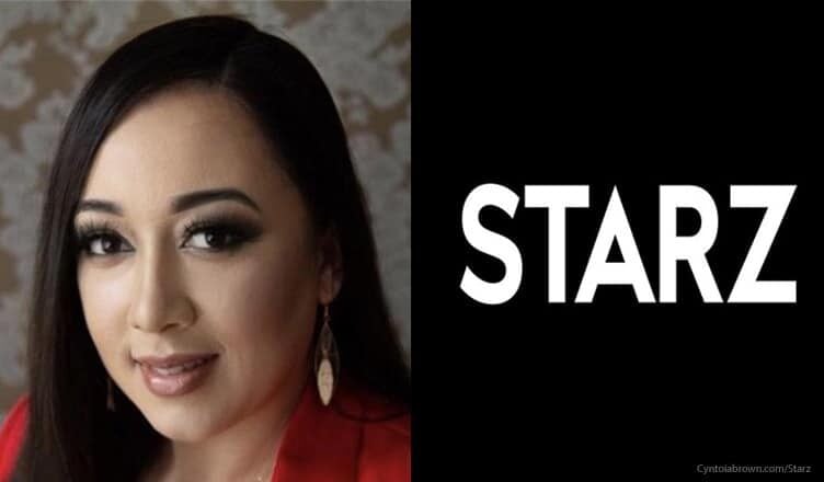 Cyntoia Brown and Starz Logo. (Credit: cyntoiabrown.com/Starz)