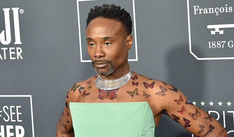 LOS ANGELES - JAN 12: Billy Porter at the Critics Choice Awards 2020 at the Barker Hanger on January 12, 2020 in Santa Monica, CA — Photo by Jean_Nelson/Deposit Photos