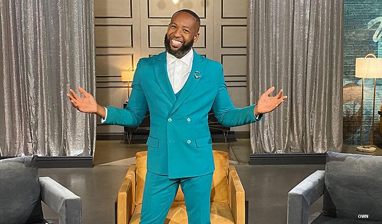 Carlos King on the set of “Love & Marriage: Huntsville” Season 3 Reunion Photo Courtesy of OWN: Oprah Winfrey Network
