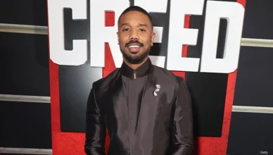 Michael B. Jordan attends the premiere of Creed III in Los Angeles on Monday, Feb. 27, 2023. (Credit: Getty Images for United Artists Releasing)