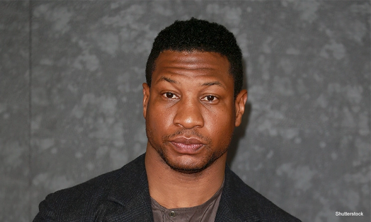 London, United Kingdom - February 15,2023: Jonathan Majors attends the European Premiere of "Creed III" at Cineworld Leicester Square in London, England. (Credit: Shutterstock)