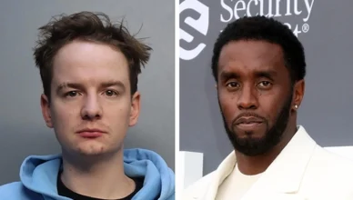 Brendan Paul an alleged drug "mule" for Diddy was arrested on March 25, 2024. (Credit: Miami-Dade Corrections/Shutterstock)