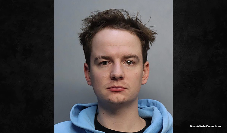 Brendan Paul an alleged drug "mule" for Diddy was arrested on March 25, 2024. (Credit: Miami-Dade Corrections)