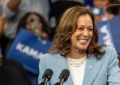 Vice President Kamala Harris campaigning in Atlanta, USA, July 30, 2024. Photo by Phil Mistry/Shutterstock
