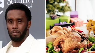 Diddy and a Christmas Dinner (Credit: Deposit Photos)