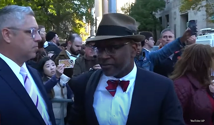 Attorney Anthony Ricco speaks to reporters about Sean "Diddy" Combs outside federal court on October 10, 2024. (Credit: YouTube/The Associated Press)