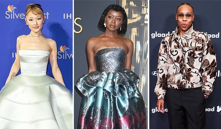 Film Academy invites new members to join for 2025 including (L-R) Ariana Grande, Danielle Deadwyler, Lena Waithe (Credit: Popular Images)