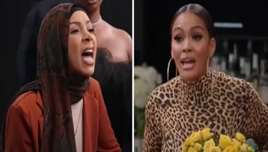 Brittany and Evelyn Clash on Basketball Wives Season 12 Finale (Credit: VH1)