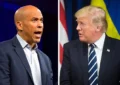 Cory Booker and Donald Trump (Credit: Shutterstock)