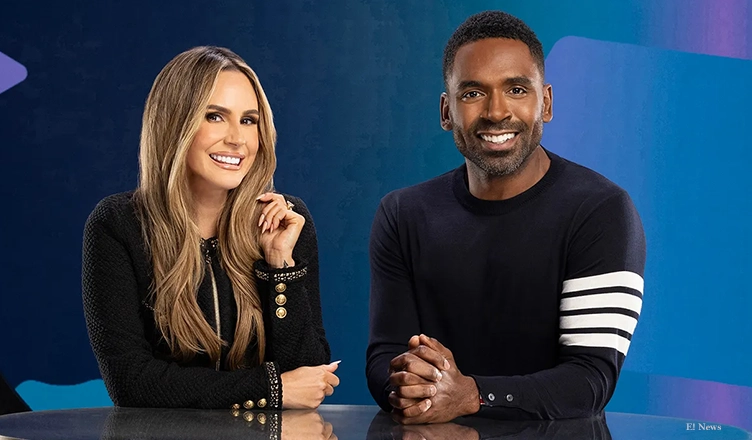 Keltie Knight and Justin Sylvester were named host of E! News. (Credit: E! News)