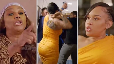 Jackie and Chantel Altercation on Basketball Wives season 12, episode 11. (Credit: VH1)