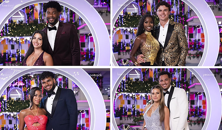 Love Island USA Season 7 Final 4 Couples (Credit: Peacock/X.com)