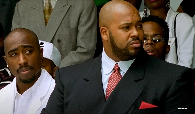 Tupac Shakur and Suge Knight (Credit: YouTube)