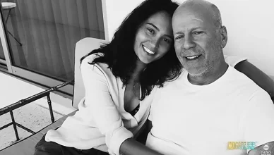 Bruce Willis and Emmy Heming Willis (Credit: YouTube/ABC News)