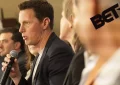 (Center) Paramount Skydance CEO David Ellison and the BET logo (Credit: Paramount Skydance/BET)