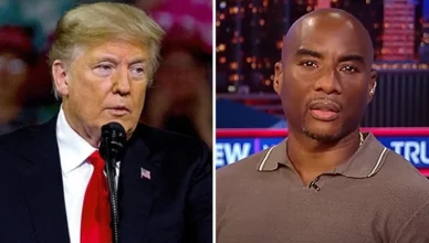 Donald Trump and Charlamagne Tha God (Credit: Shutterstock and Fox News)