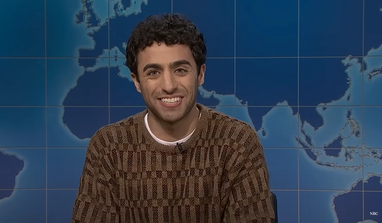 Comedian Emil Wakim on Season 50 of SNL. (Credit: YouTube/NBC)