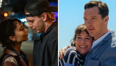 (L-R) Caught Stealing and The Roses opened this weekend in theaters. (Credit: Sony and Searchlight)