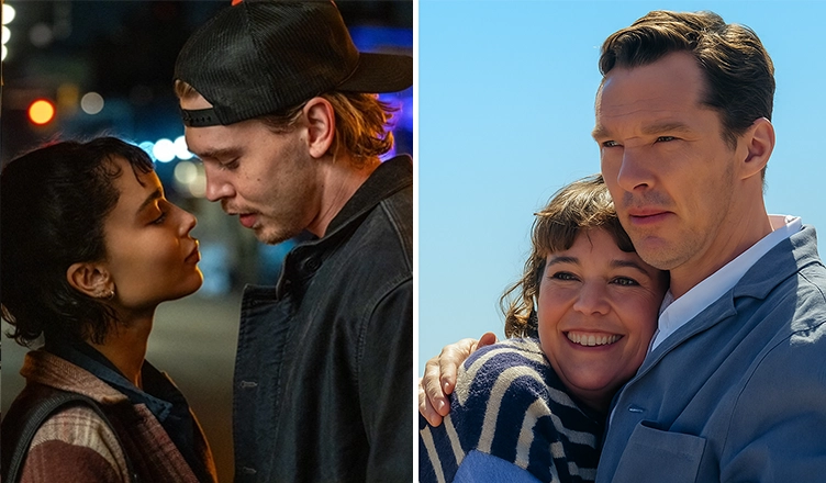 (L-R) Caught Stealing and The Roses opened this weekend in theaters. (Credit: Sony and Searchlight)