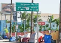 HOLLYWOOD CALIFORNIA - FEB. 26, 2022: Homeless encampment along the roadside depicting the ever growing epidemic of homelessness. Los Angeles. (Credit: Shutterstock)