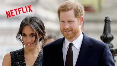 Meghan Markle and Prince Harry with Netflix Logo(Credit: Shutterstock/ Netflix)