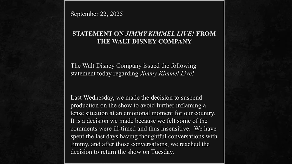 ABC Statement on Jimmy Kimmel Live Return