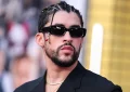 Puerto Rican rapper Bad Bunny (Benito Antonio Martnez Ocasio) wearing a Dior suit arrives at the Los Angeles Premiere Of Sony Pictures' 'Bullet Train' held at the Regency Village Theatre on August 1, 2022 in Westwood, Los Angeles, California, USA — Photo by Image Press Agency
