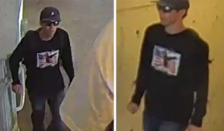 Authorities released surveillance images of the suspect (Credit: FBI)
