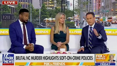 Fox News co-anchor Brian Kilmeade said "just kill" violent homeless people on Fox & Friends Wednesday, Sept. 10, 2025. (Credit: Fox News)