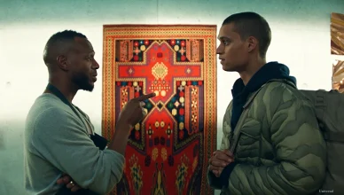 Marlon Wayans and Tyriq Withers in HIM, directed by Justin Tipping. (Credit: Universal Pictures)