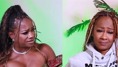Kandi Burruss and Le’Andria Johnson on the Aug. 27, 2025 episode of Kandi's "Speak on It" podcast. (Credit: YouTube)