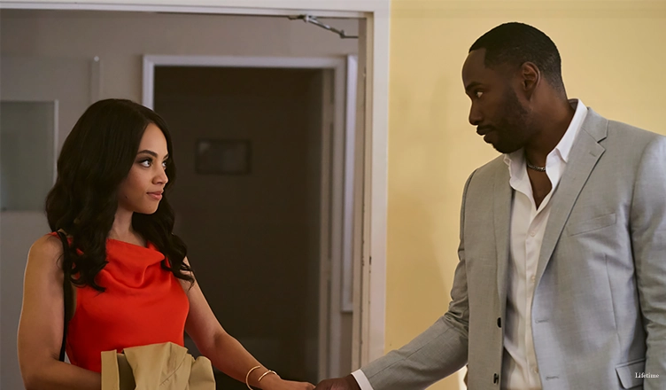The Widow's Payback movie stars Bianca Lawson and Kheon Clarke. (Credit: Lifetime)