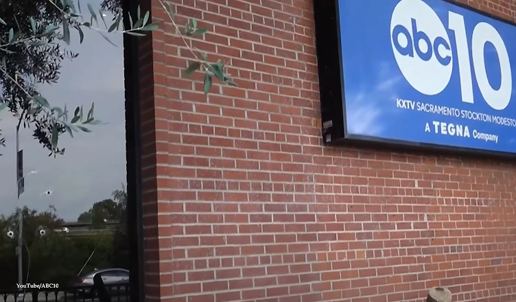 Shots Fired at ABC10 Sacramento after Kimmel Suspension. (Credit: YouTube/KXTV ABC10)