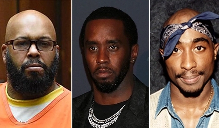 Suge Knight Diddy and Tupac (Credit: YouTube and Image Press Agency)