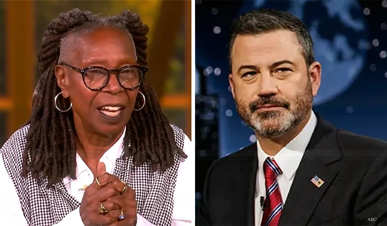 Whoopi Goldberg addressed Jimmy Kimmel's suspension on the Monday, Sept. 22, 2025 episode of The View. (Credit: ABC)