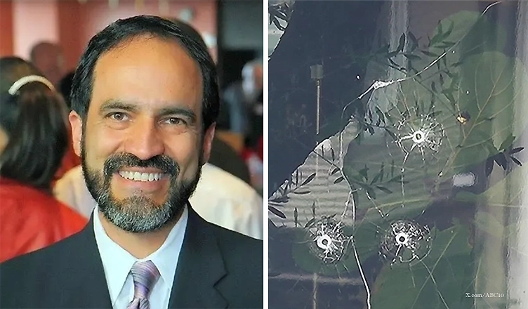 Anibal Hernandez Santana is accused of firing shots into ABC10 Sacramento (Credit: X/@AlHSantana and ABC10)