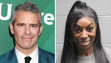 Andy Cohen and Wendy Osefo booking photo. (Credit: Deposit Photos and Carroll County Sheriff's Department's Facebook Page)