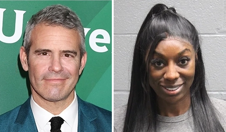 Andy Cohen and Wendy Osefo booking photo. (Credit: Deposit Photos and Carroll County Sheriff's Department's Facebook Page)
