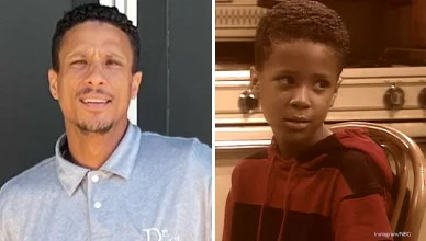 Floyd Roger Myers Jr. is shown in a picture from his Instagram page and on The Fresh Prince of Bel-Air. (Credit: Instagram/NBC)