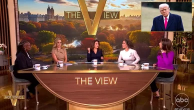 During the Monday, Oct. 27, 2025 episode of The View, the hosts said there's little doubt Donald Trump will seek a third term as president.(Credit: ABC and Shutterstock)