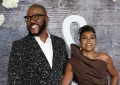 Tyler Perry and Taraji P Henson attend the premiere of Netflix movie Straw on on Tuesday, June 3 at The Plaza in New York City. (Credit: Netflix)