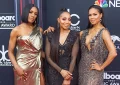 En Vogue (L-R) Rhona Bennett, Terry Ellis, Cindy Herron attends the Red Carpet at the 2018 Billboards Music Awards at the MGM Grand Arena in Las Vegas, Nevada USA on May 20th 2018 (Credit: Shutterstock)