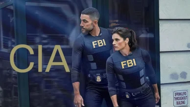 FBI show cast along with CIA letters. (Credit: CBS)