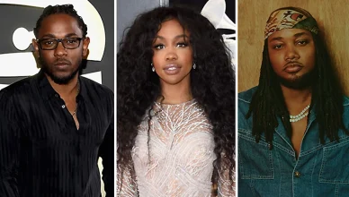 Kendrick Lamar, SZA and Leon Thomas each picked up multiple Grammy Awards nominations on Friday, Nov. 7, 2025. (Credit: Deposit Photos, Shutterstock, Raymond Alva)