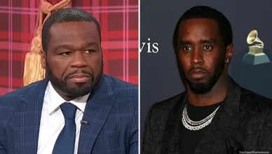 50 Cent and Diddy (Credit: YouTube/Sherri and Shutterstock)