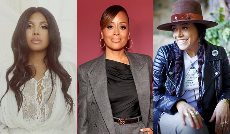 Toni Braxton, Essence Atkins and Cree Summer star in Toni Braxton's 'Breathe Again' (Credit: Lifetime and Getty Images)