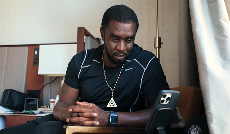 Sean Combs: The Reckoning includes Diddy's private footage. (Credit: Netflix)